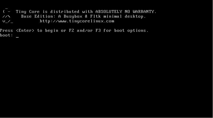 Isolinux boot screen